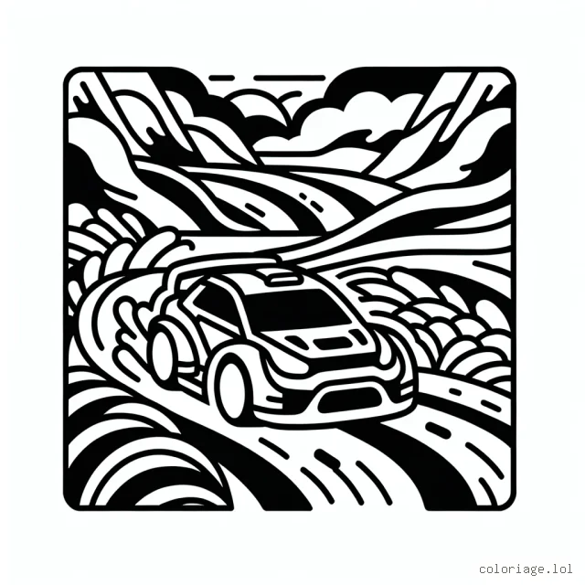 Un rallye dynamique à travers les terrains sinueux