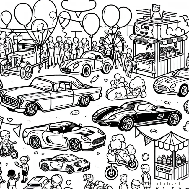 Une journée animée au salon de l'automobile