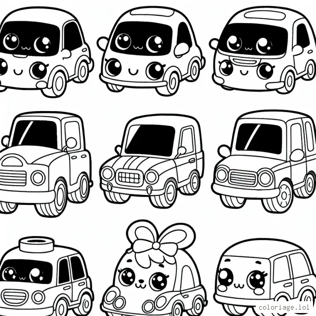 Dessine un joli coloriage des voitures par marque.