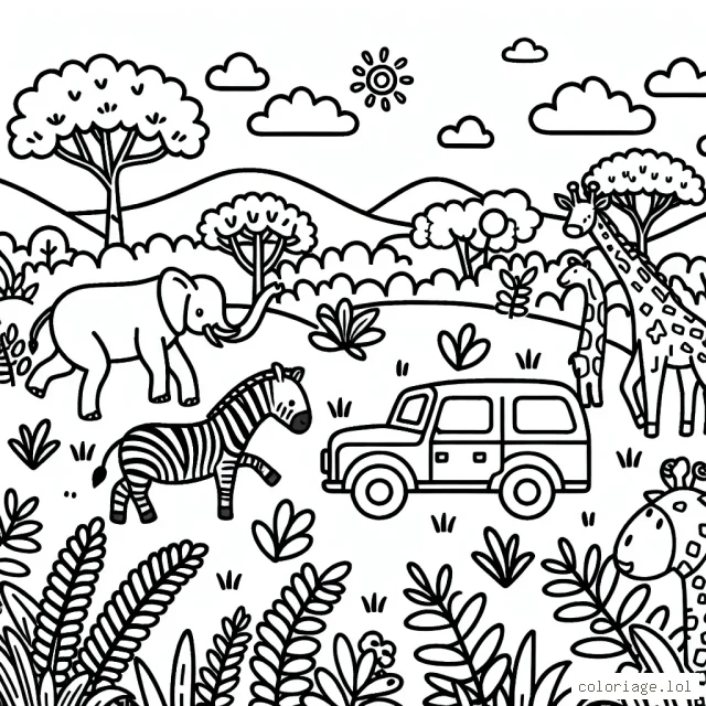 Un safari dans la jungle