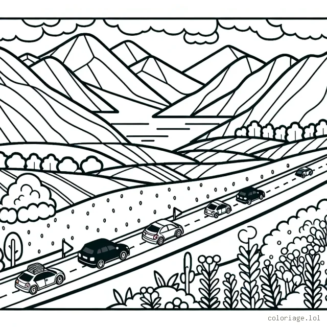 Un grand rallye de voitures à travers les paysages pittoresques