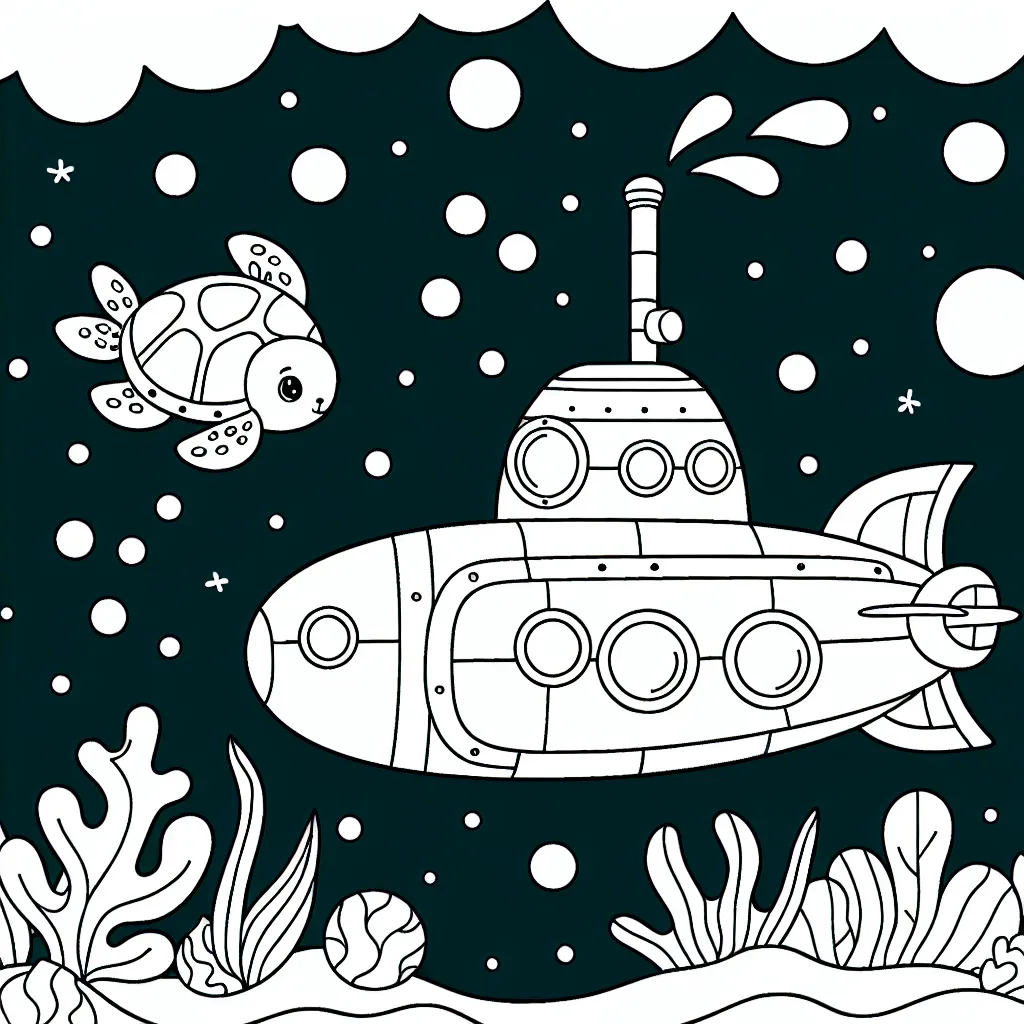 La découverte de l'univers marin à travers un sous-marin en forme de tortue