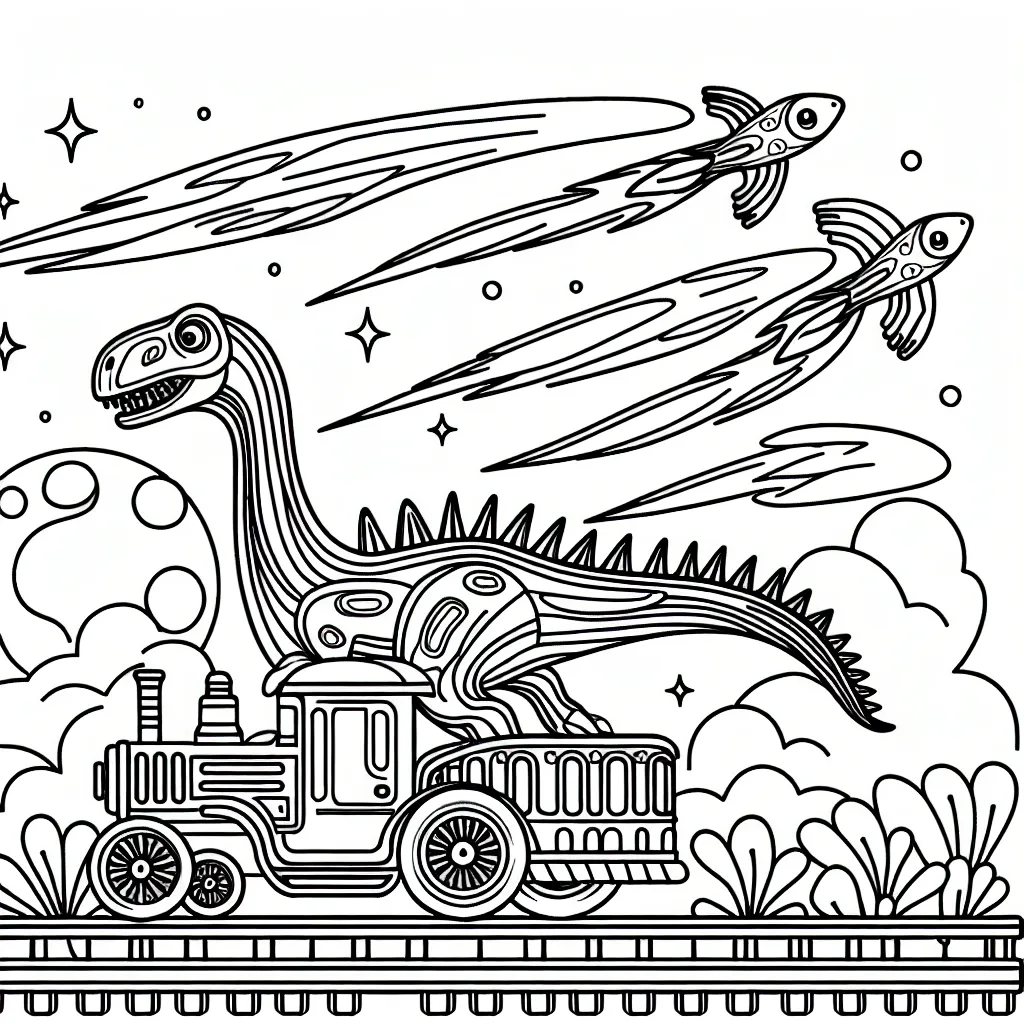 Transport Fantastique au Pays des Dinosaures