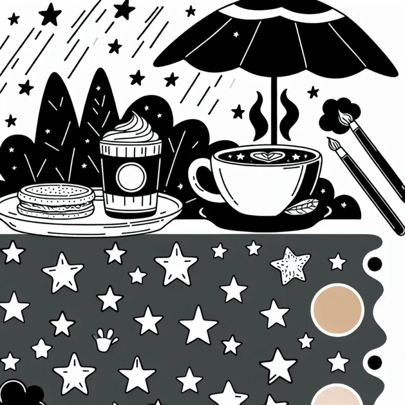 Un café gourmand sous une pluie d'étoiles filantes