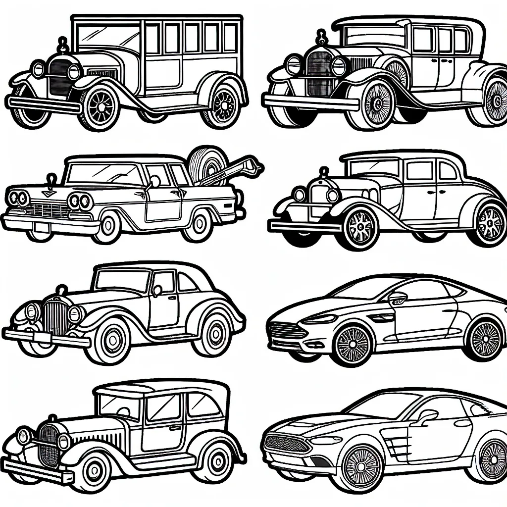 Coloriage des emblématiques voitures par marque