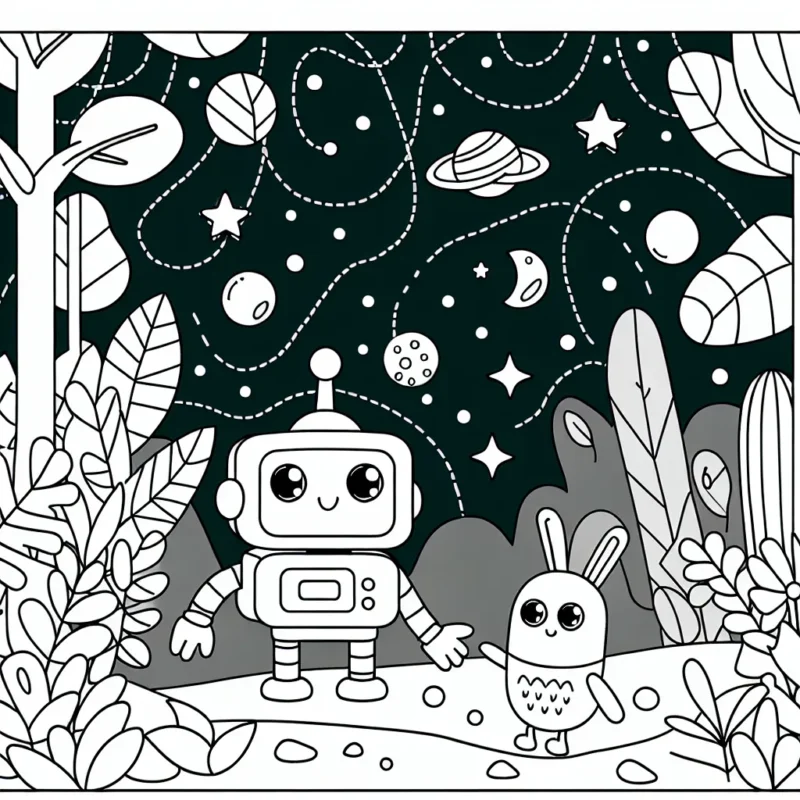 Un petit robot se fait de nouveaux amis dans une jungle mystérieuse.