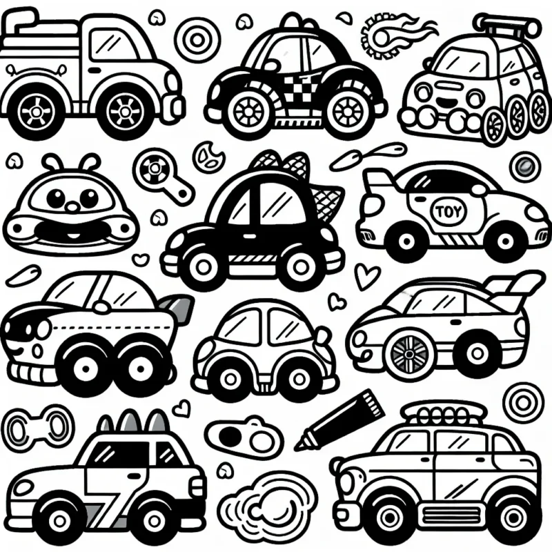 Dessine et colore les voitures par marque sur ce dessin unique conçu pour développer et nourrir votre créativité ! C'est un merveilleux moyen d'apprendre en s'amusant !