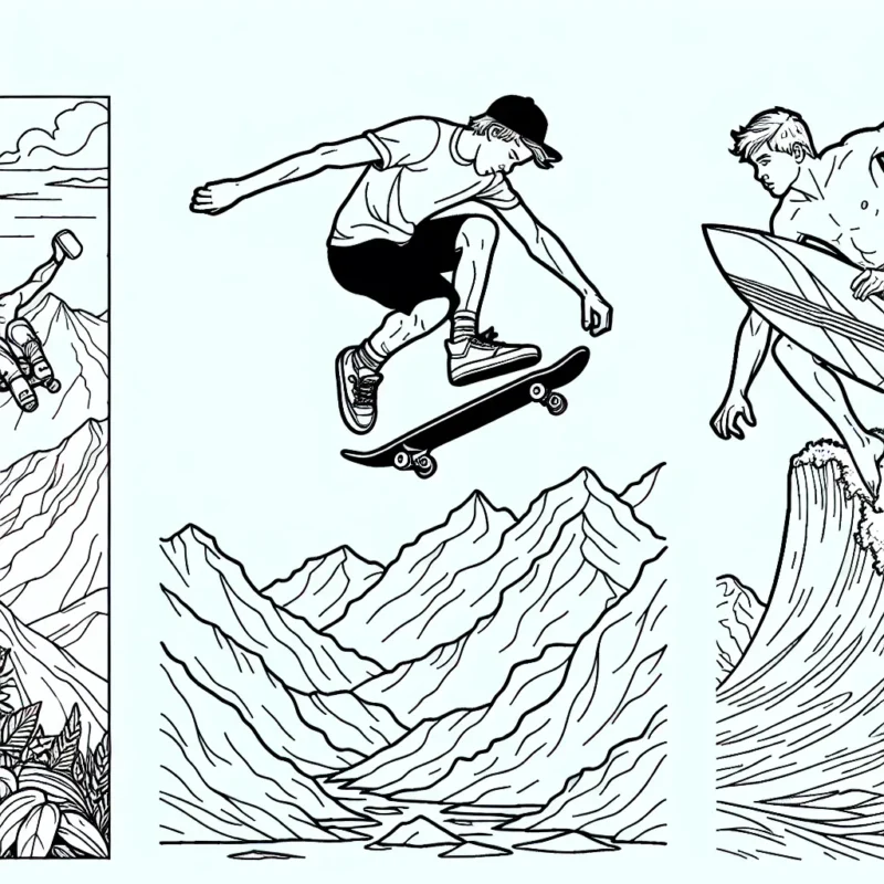 Imaginer un skateur exécutant une figure impressionnante haut dans les airs, une personne faisant du base jump depuis une montagne escarpée, et un surfer équilibriste chevauchant une énorme vague.