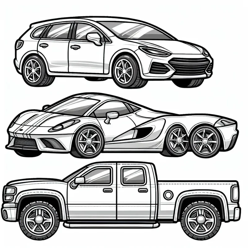 Imagine et dessine des voitures par marque