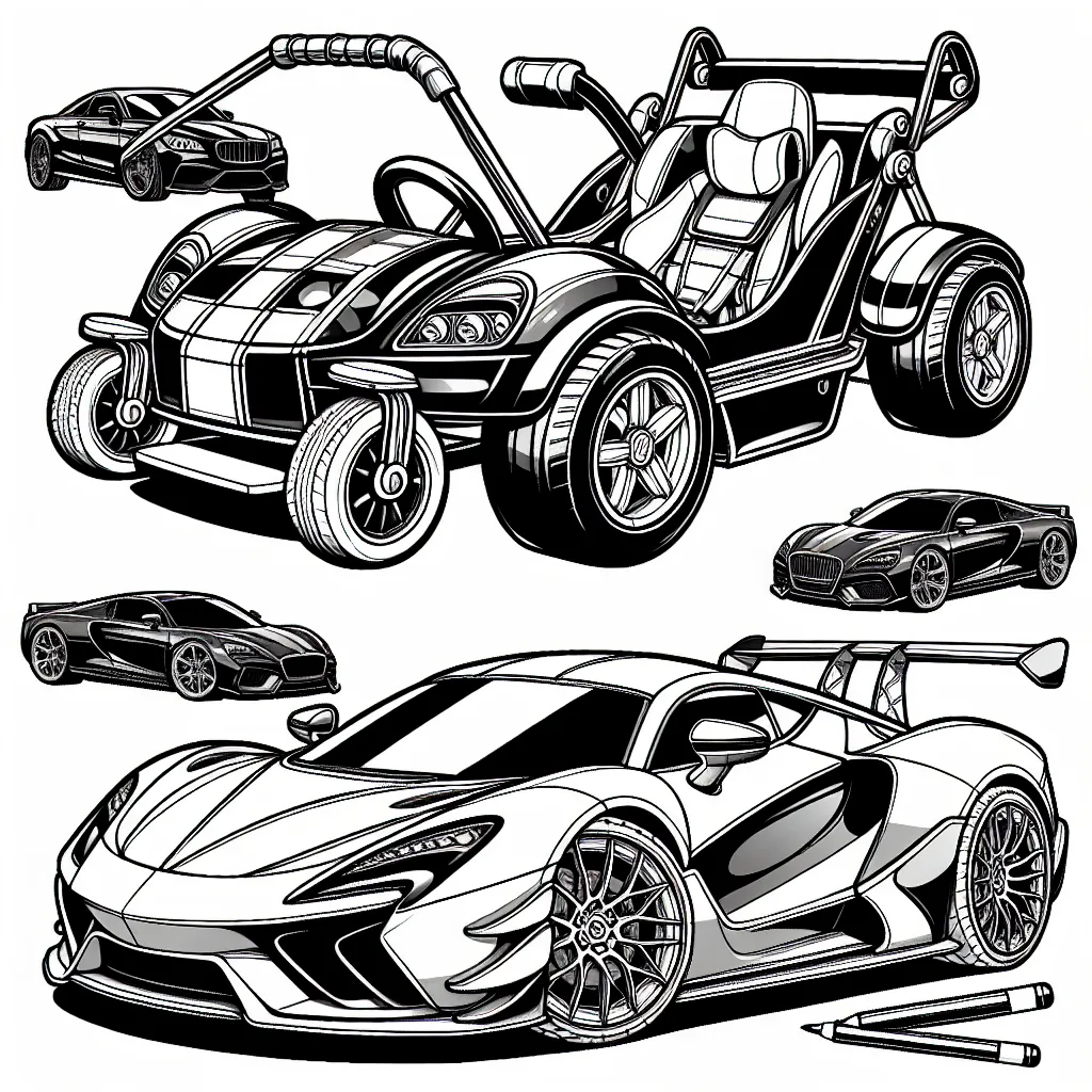 Enthousiasme ta créativité pour transformer les dessins en noir et blanc de différentes marques de voitures en couleurs étonnantes. Tu trouveras une selection des plus célèbres constructeurs automobiles tels que Audi, BMW, Mercedes, Tesla, et plus encore. Sais-tu à quoi ressemble la couleur d'une Ferrari ou d'une Lamborghini ? Si oui, mets en valeur ces voitures avec tes propres couleurs !