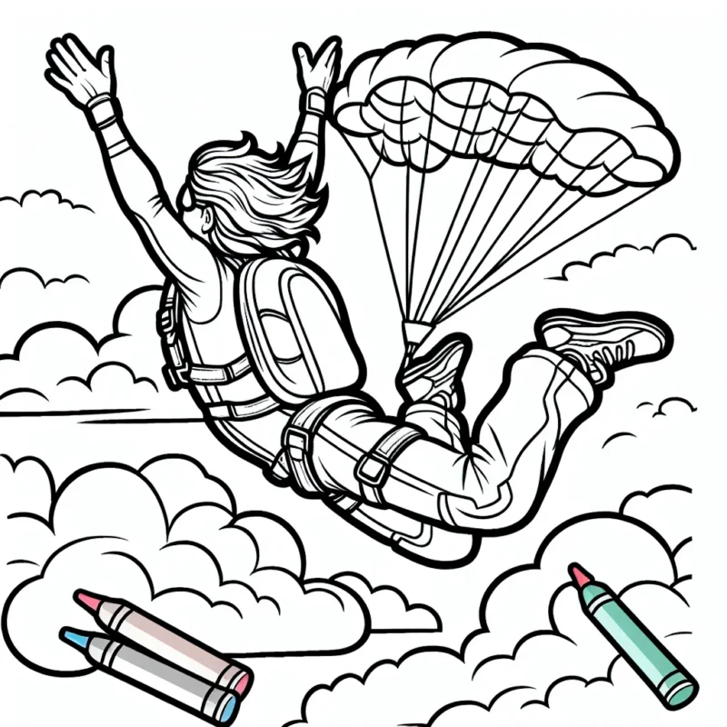 Un parachutiste à la conquête du ciel