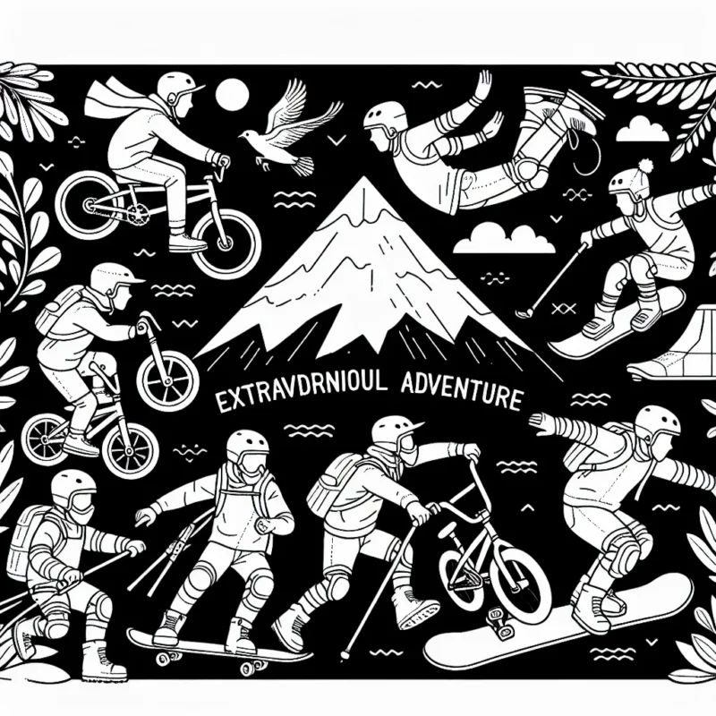 Lance-toi dans une aventure palpitante en décorant ces sportifs extraordinaires pratiquant des sports extrêmes ! Tu trouveras des figures de BMX, de skateboarding, de snowboarding et bien plus encore.