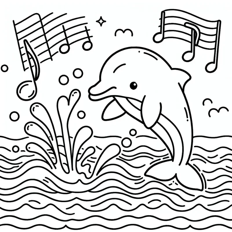 Le dauphin qui joue avec les ondes sonores