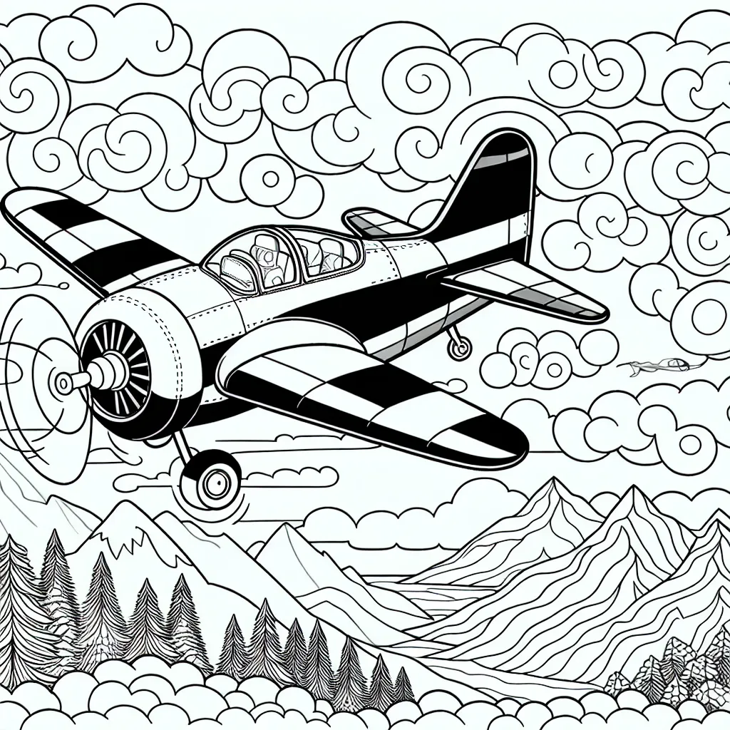 Imagines-toi dans le ciel, volant parmi les nuages. Tu es un pilote d'avion courageux, maître de l'immensité bleue. Dessine ton propre avion coloré en pleine action, volant au-dessus des montagnes, des forets et des océans. N'oublie pas d'ajouter du caractère à ton avion - il pourrait être un avion de chasse rapide ou un avion cargo robuste. Les couleurs de ton avion et du paysage ne dépendent que de ton imagination.