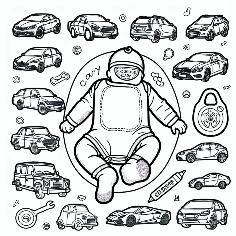 Dessine une série des voitures par marque pour décorer ton album de carrosserie.