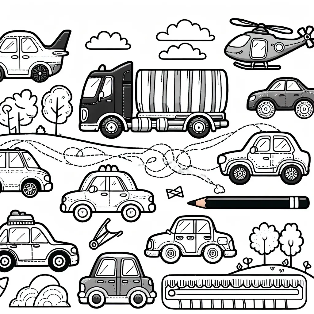 Dessine et peint des voitures de différentes marques