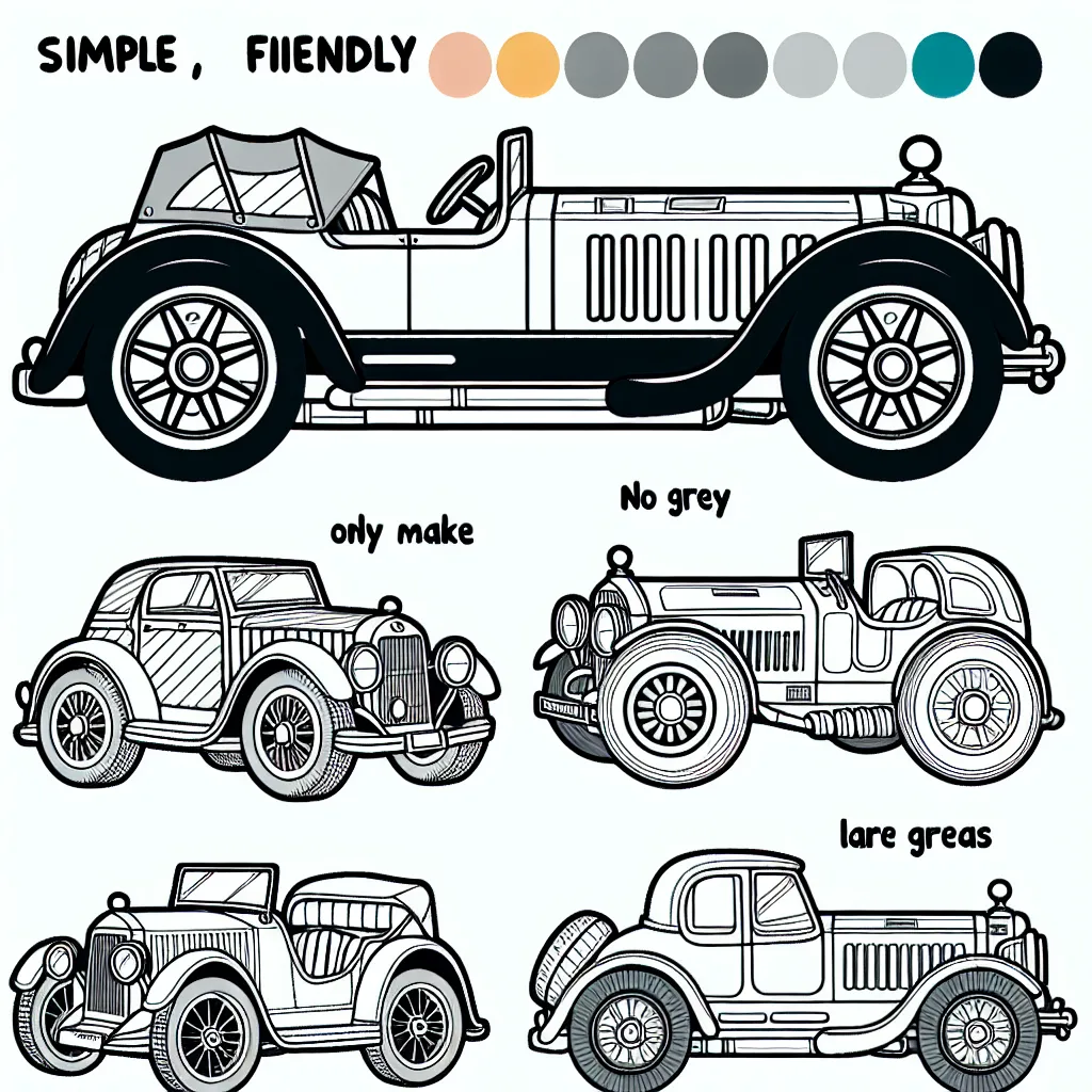 Utilise ta palette de couleurs pour donner vie à ces merveilleuses voitures classées par marque ! Tu trouveras des marques de voitures célèbres comme Ferrari, Mercedes, Audi et beaucoup d'autres à colorier. N'oublie pas de remplir tous les détails pour qu'elles ressemblent à de vraies voitures de course !