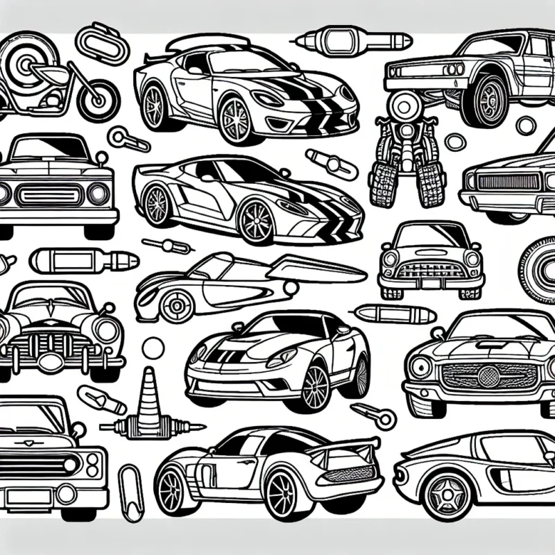 Un vaste assortiment des voitures les plus célèbres de différentes marques!