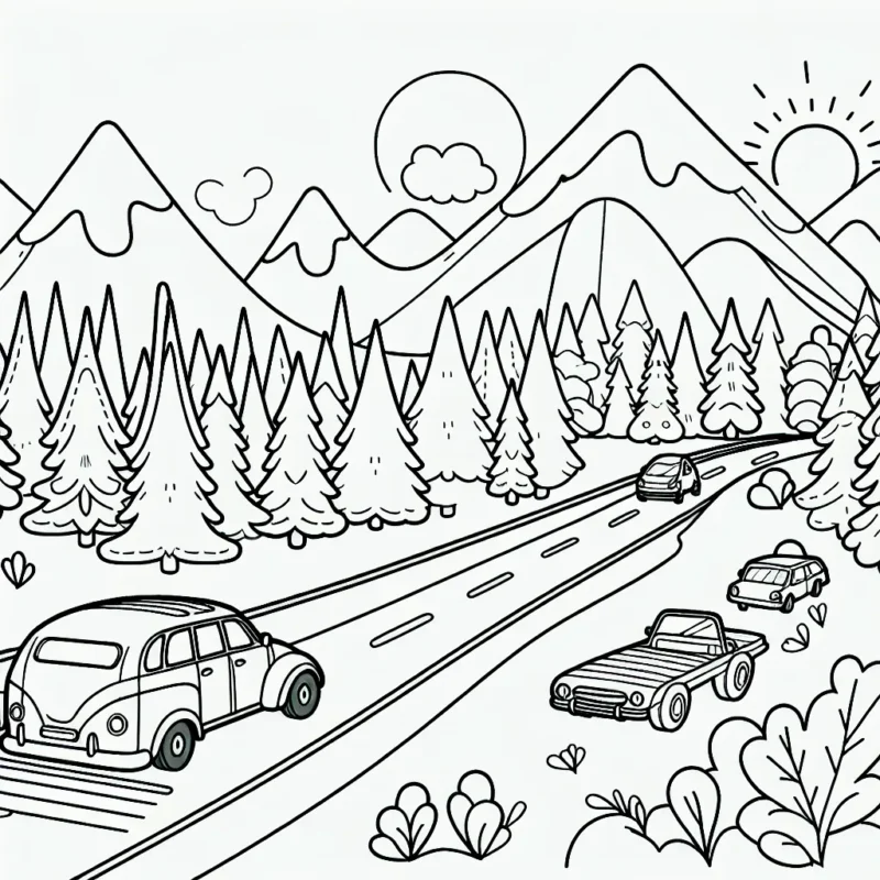 Crée un coloriage unique pour chaque marque de voiture