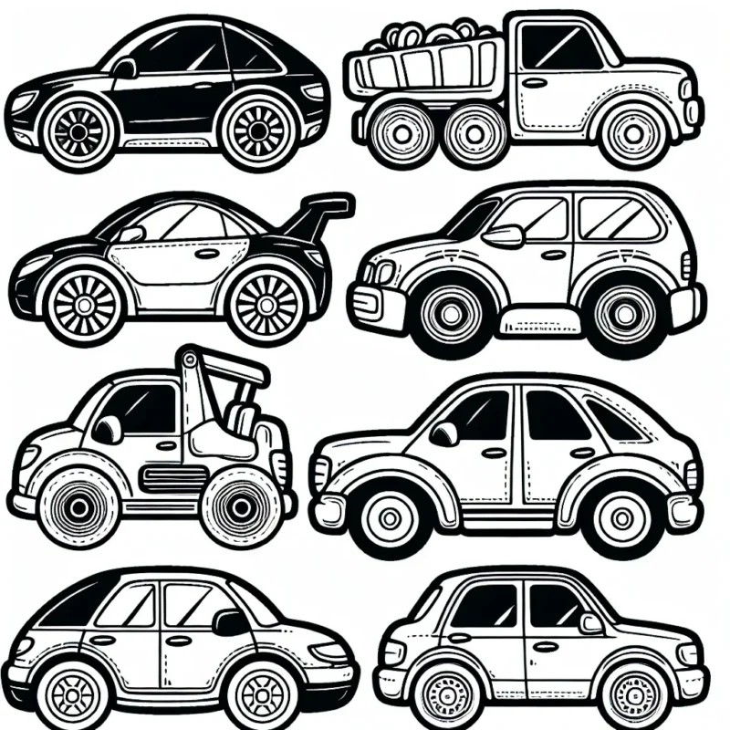 Imagine des voitures de différentes marques à dessiner et à peindre. Les marques de voitures peuvent comprendre des icônes populaires telles que Mercedes, Audi, BMW, Ferrari, Lamborghini et bien d'autres. N'oublie pas d'inclure leurs logos distinctifs.