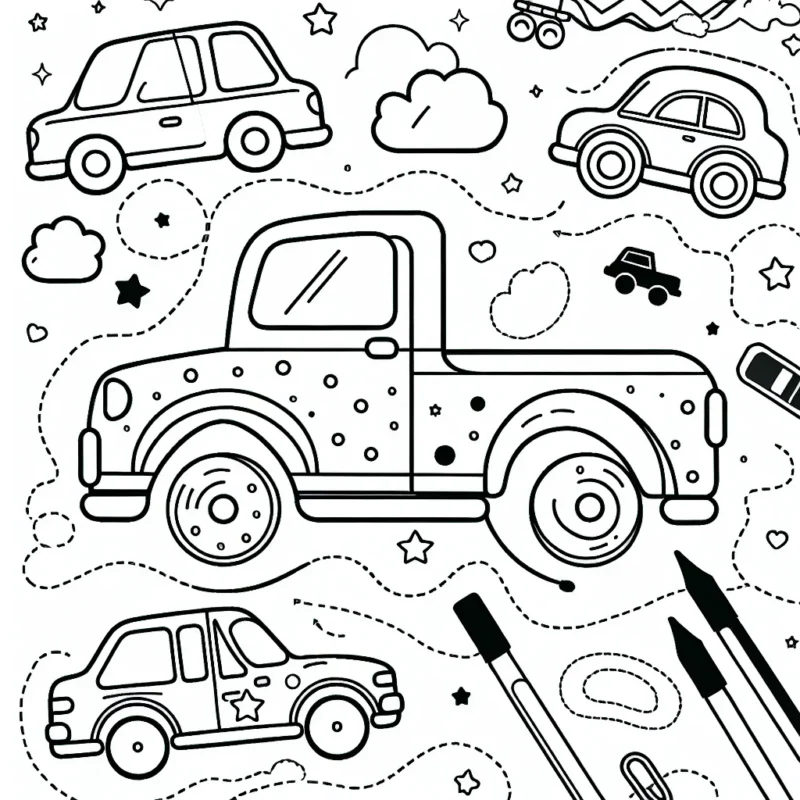 Voitures par marque pour un coloriage passionnant