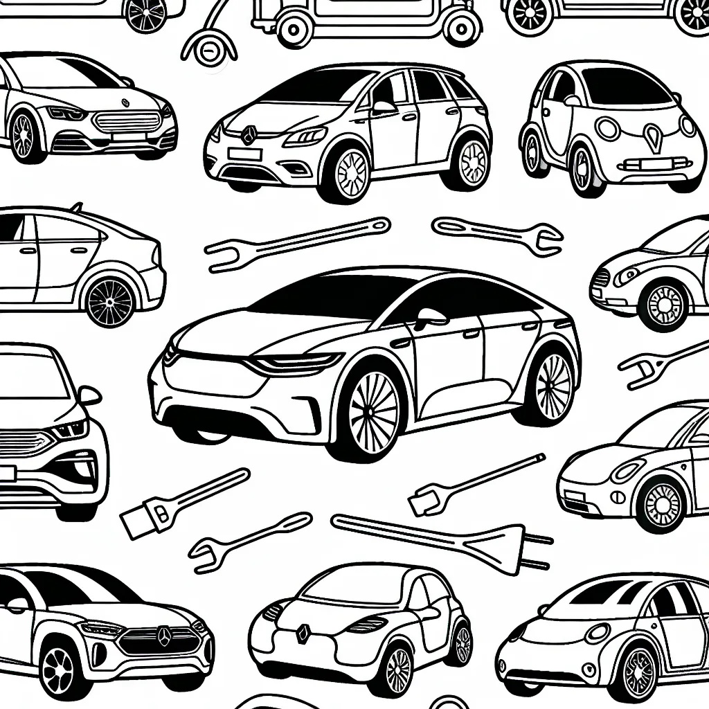 Amuse-toi à colorier différentes marques de voitures ! Mercedes, Renault, Audi, Toyota, Tesla... A toi de les reconnaître et de les embellir avec tes couleurs préférées.