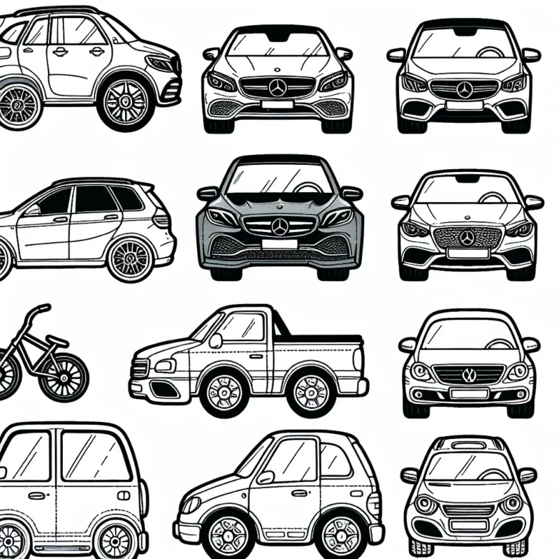 Tu es un grand fan de voitures ? Super ! Ici, tu as un assortiment de voitures par marque à colorer. Tu trouveras des voitures populaires comme Mercedes, BMW, Volkswagen, Toyota et plus encore. Fais preuve de créativité en donnant à chaque voiture ta teinte préférée.