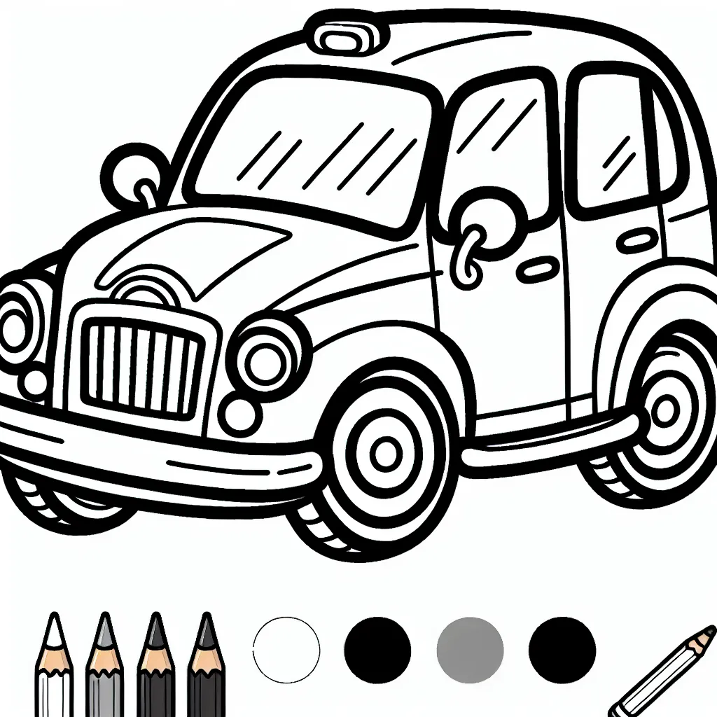 Dessine ta voiture préférée en utilisant les couleurs et les détails spécifiques de la marque.