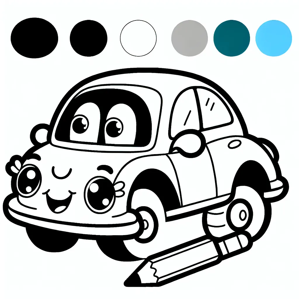 Choisissez votre marque de voiture préférée et donnez-lui des couleurs vives!