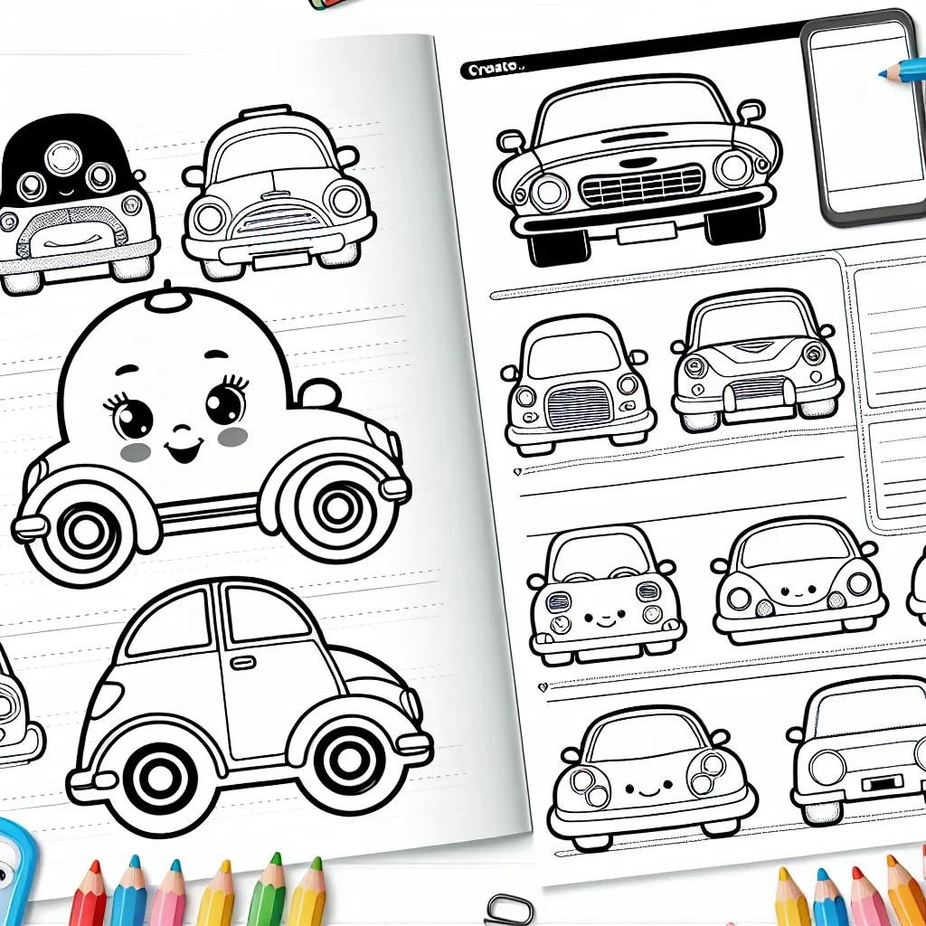 Dans ce livre de dessins, tu trouveras une série de modèles de voitures répartis par marque. Que ce soit Ferrari, Citroën ou Ford, chaque page te permettra de découvrir une nouvelle voiture et de la colorier comme tu le souhaites.